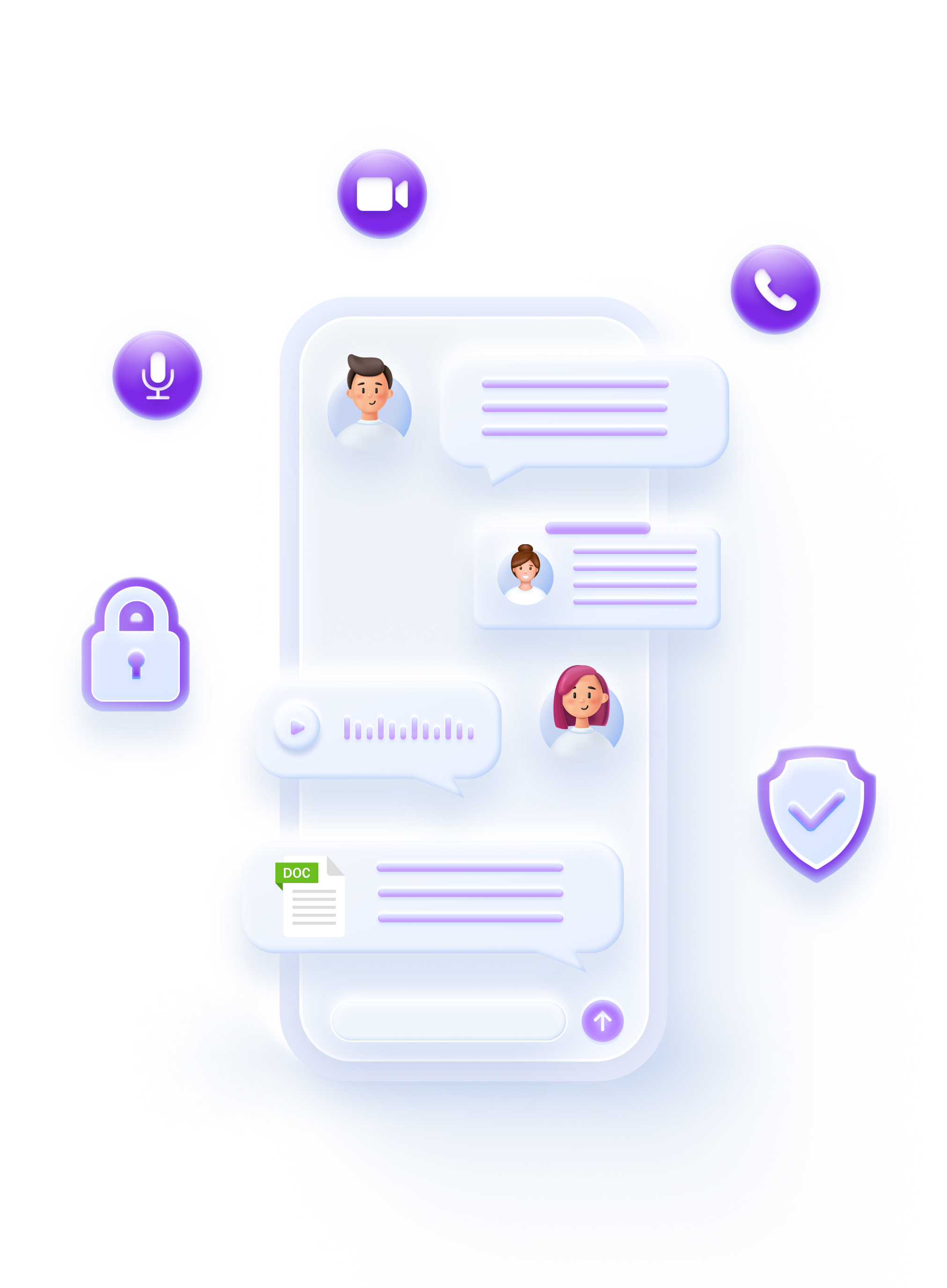 QingTalk即时通讯界面预览